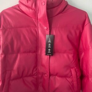 Love Tree Pink Puffer Jacket